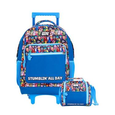 Imagem de Kit Stumble Guys Mochila Rodas + Lancheira Game Original - Xeryus