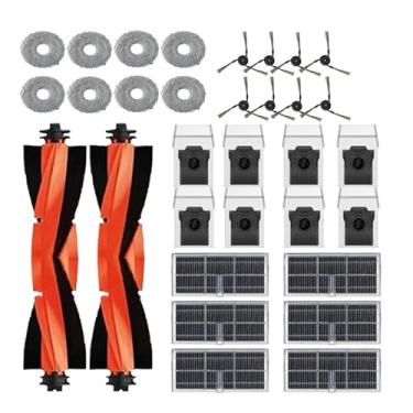 Imagem de Compatible With Dreame X40 Ultra, X40 Pro, S30 Pro Ultra Parts Accessories Main Side Brush Hepa Filter Mop Cloth Dust Bag Replacement(Pink)