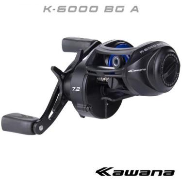 Imagem de Carretilha Kawana k-6000 BG Drag 6,8kg Anti Cabeleira Azul, Direito