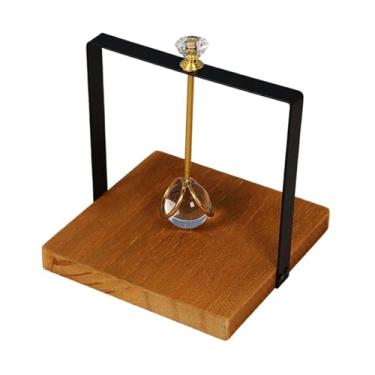 Imagem de ＫＬＫＣＭＳ Porta-guardanapos de madeira para mesa, elegante organizador, bandeja porta-papel para, ideal para cozinha, sala de jantar e casamentos, Preto