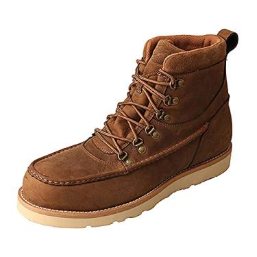 Imagem de Bota masculina de liga de dedo anabela da Twisted X, Distressed Saddle, 9 Wide