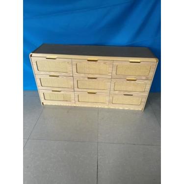 Imagem de Ieejdn Cômoda moderna, 6 gavetas profundas, organizador de roupas, grande armário de armazenamento para sala de estar, quarto, suporte de TV de cômoda, organizador de gaveta de madeira para sala de