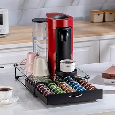 Imagem de Flagship Organizador de cápsulas de café Vertuo para armazenamento de cápsulas Nespresso (capacidade para 50 cápsulas)