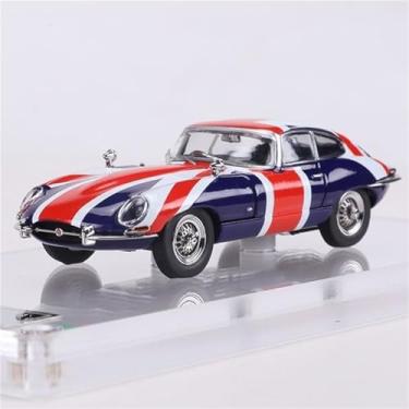 Imagem de 1 64 para Jaguar E-Type versão de capa aberta conversível/hardtop clássico carro liga de carro modelo adulto coleção de brinquedos decorativos presente (multicolorido)
