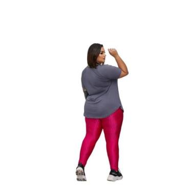 Imagem de Camiseta Plus Size Veste Legging T-shirt em Poliamida DryFit G1 G2 G3 