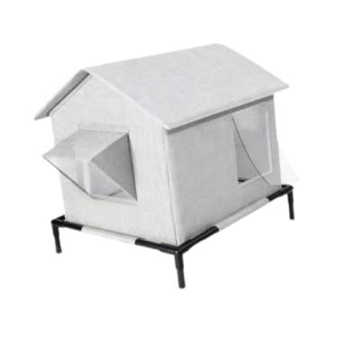 Imagem de ShengQuanHao Casinha de Gato Externa com Abrigo para O Inverno, Ideal para Pátio, Quintal Ou Jardim.