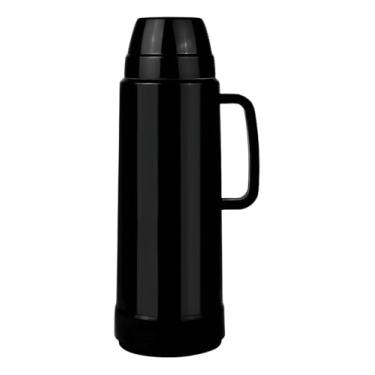 Imagem de Garrafa Térmica Resistente 1 Litro Com Tampa Café Chá Água (Preto)