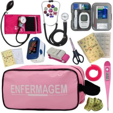 Imagem de Kit De Enfermagem Completo Medidor Glicose Aparelho Pressao - PREMIUM,