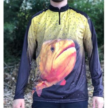 Imagem de Camiseta de Pesca Dourado Black - FPS 50 + UV - Ref. 107 - Masculina ,