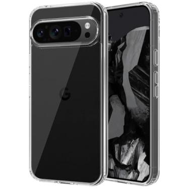 Imagem de HAII Capa transparente para Google 9 Pro XL, fina TPU com absorção de choque, transparente, leve, à prova de choque, capa protetora para Google 9 Pro XL (Google Pixel 9 Pro XL)