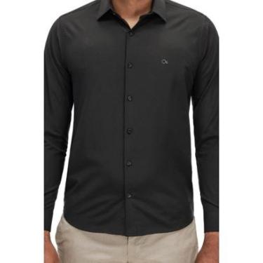 Imagem de CAMISA SOCIAL MANGA LONGA SLIM MASCULINA OGOCHI REF:001520072-Masculino