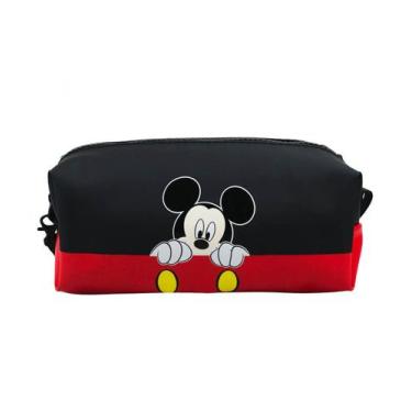 Imagem de Necessaire Retangular Mickey Assinatura 10x8x20cm Disney