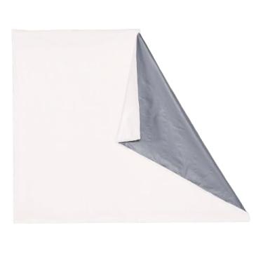 Imagem de Cortinas 100% blackout com adesivo para quarto, sala de estar e cozinha, cortinas blackout feitas de PVC (Branca,1.40 X 2.15)