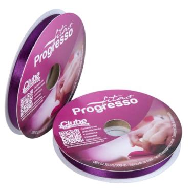 Imagem de FITA CETIM SIMPLES CF002 10 mm COR 675 VIOLETA ROL 50 metros