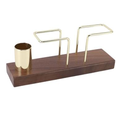 Imagem de Fabater Porta-guardanapos de Coquetel, Design Elegante, Dispensador de Guardanapo de Ferro para Mesa de Jantar, Casa, Escritório, Base de Madeira, Sala de Estar