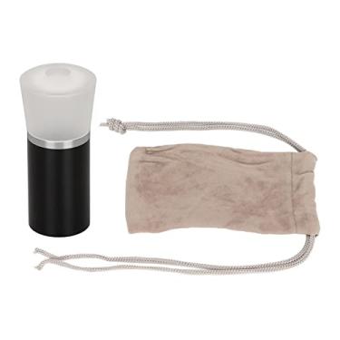 Imagem de 10x lupa cilíndrica leve portátil jóias lupa para joalheiros moedas filme negativos preto metal acrílico 1 peça