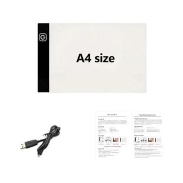 Imagem de Mesa De Desenho LED Regulável Para Crianças, Mesa De Luz Ajustável Par