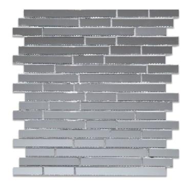 Imagem de Kit 1m² Pastilha de Vidro Espelhado 29cm X 29cm Grey