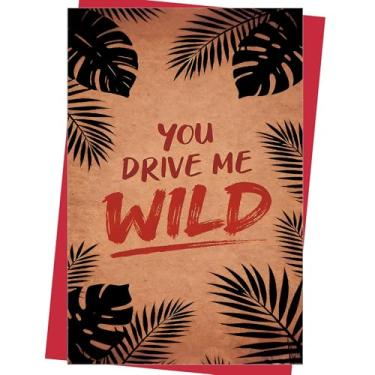 Imagem de Ocresto Para namorado|Da namorada|Fun & Bold "You Drive Me Wild" Flirty Confession|Vale-presente de Dia dos Namorados