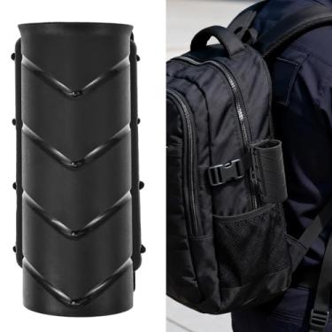 Imagem de Colete aberto de liberação rápida, suporte de spray de pimenta, coldre de spray de defesa para cinto de serviço fácil de usar MK3 MK4, bainha para homens e mulheres (preto)