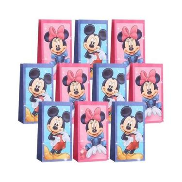 Imagem de Caixa De Doces De Aniversário Do Mickey E Minnie Mouse, Lembrancinha P