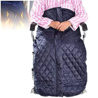 Imagem de SLGGPJBU Cobertor para cadeira de rodas, forro de lã espesso, meio pacote, confortável, para manter o calor, saco de dormir, cobertor para cadeira de rodas, cobertor de lã para idosos com deficiência