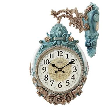 Imagem de Relógio de quartzo, sala de estar, relógio de parede frente e verso, relógio de parede para casa, relógio decorativo