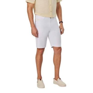 Imagem de Bermuda Casual Pedal Reta Masculina Max Denim Premium 12101 Branca-Masculino