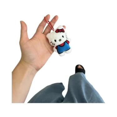 Imagem de Chaveiros De Pelúcia Hello Kitty Sanrio Kawaii Anime, Pingente Fofo De