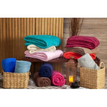 Imagem de 3 Cobertor Manta Casal 1,80x2,00m Cor Diversas Corttex Lisa Liso Sorti