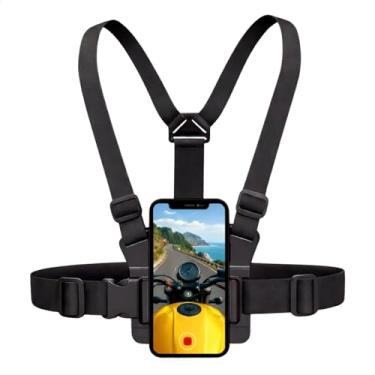 Imagem de Suporte de Peito e Peitoral para Celular e Câmera – Filmagem no Corpo para Moto, Bike, Corrida e Esportes – Ajustável e Confortável para Gravar Vídeos, TikTok, Reels e Aventuras