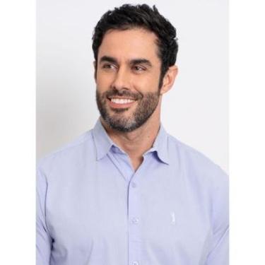 Imagem de Camisa Aleatory Lisa Stone ML Titan Azul Claro-Masculino