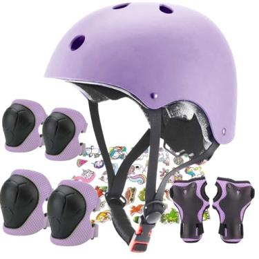 Imagem de FOOKCIAN Capacete infantil, capacete ajustável para bicicleta infantil, esportes juvenis, equipamentos de proteção para crianças de 2 a 8/8 a 14 anos para meninos e meninas anos de idade para skate
