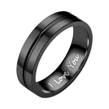 Imagem de Anéis De Noivado Em Aço Inoxidável Com Cristal Para Casais, Presente D