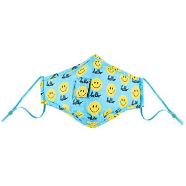 Imagem de ooohyeah Máscara lavável para crianças com 2 filtros, proteção respirável de algodão contra poeira, poluição