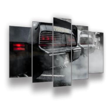 Imagem de Quadro Decorativo Mosaico 5 Peças Mod267 Carro Trans Am