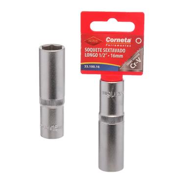 Imagem de Soquete Sextavado Longo 1/2 16Mm Corneta