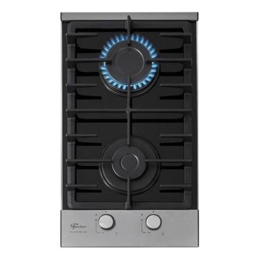 Imagem de Cooktop 2 Bocas A Gas Vidro Preto Compact - Fischer