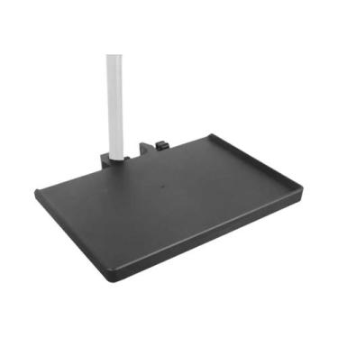 Imagem de Suporte De Microfone De Metal Preto Com Bandeja Para Placa De Som Para