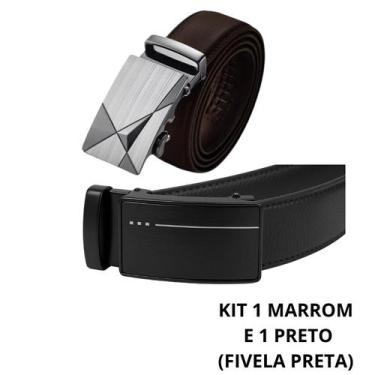 Imagem de Cinto masculino kit cinto atacado social couro fivela automatica cinto