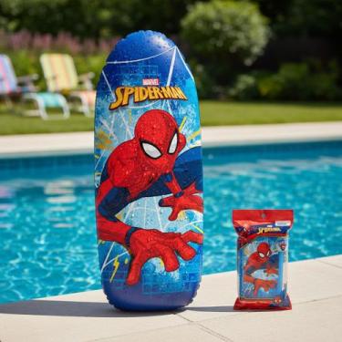 Imagem de Homem Aranha João Bobo Gigante Inflável 90cm Brinquedo Infantil Etitoy