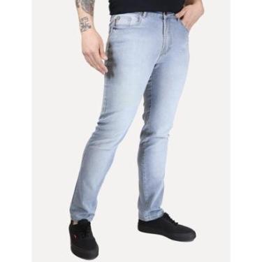 Imagem de Calça Ellus Jeans Masculina Slim Sprouting LY IV Metal Zetex Azul Claro-Masculino