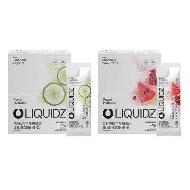 Imagem de LIQUIDZ - Eletrólitos Zero Açúcares - Limonada|Melancia - Kit 2 Caixas - 28 sachês-Unissex