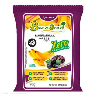 Imagem de Doce Banana Bananada Açai Zero C/10 unids de 23g - Banabrazil