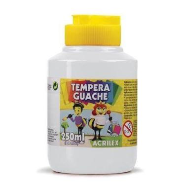 Imagem de Guache 250ml Acrilex BRANCO, Branco