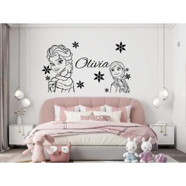 Imagem de Adesivo de parede  frozen - Ambiente dekorado, 50cm, preto