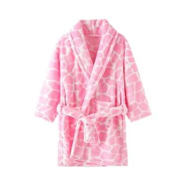 Imagem de Pijamas De Flanela Macia Para Meninas E Meninos, Roupão Quente De Outo