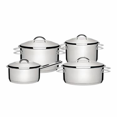 Imagem de Jogo de Panelas Tramontina Solar 4 Peças Aço Inox Fundo Triplo