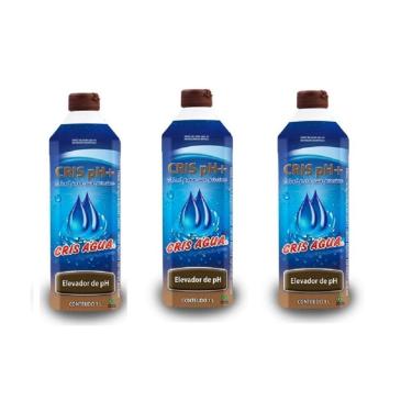 Imagem de Kit 3 Elevador De Ph Neutralizador 1l Cris Água Para Piscina