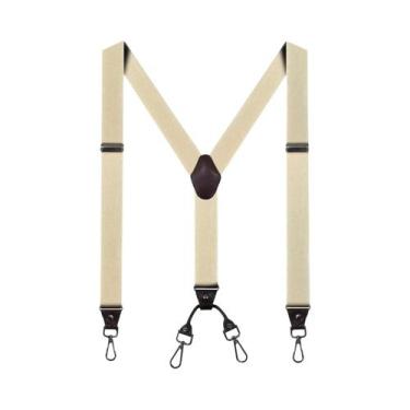 Imagem de Suspensórios Masculinos Reforçados Ajustáveis Com Elástico E 4 Ganchos